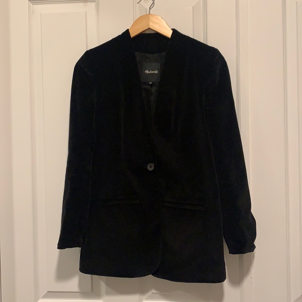 Madewell velvet blazer
